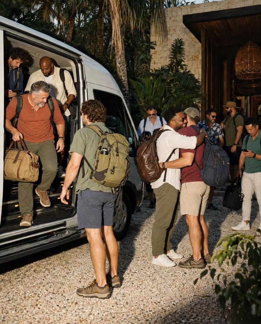 Arrival at Man Camp in Tulum