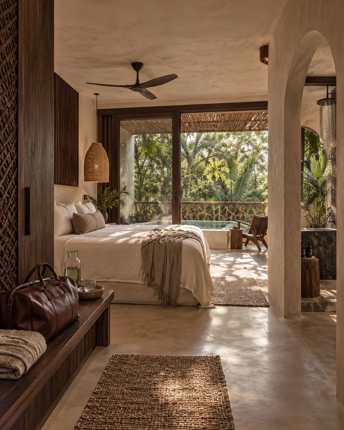 Suite with plunge pool at Hotel Kan, Tulum